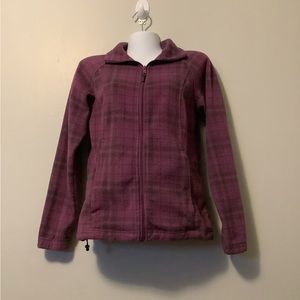 Women’s Columbia Plum Plaid Fleece Jacket